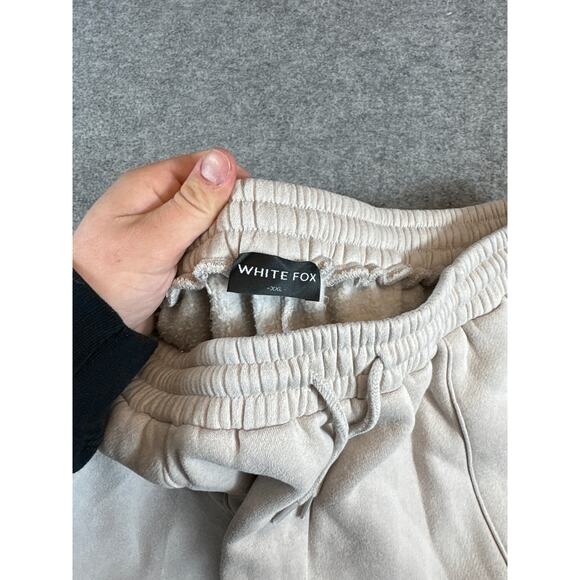 White Fox Vol.3 Sweatpants Womens 2XL Beige High Rise Jogger Sports Athleisure - Picture 7 of 9